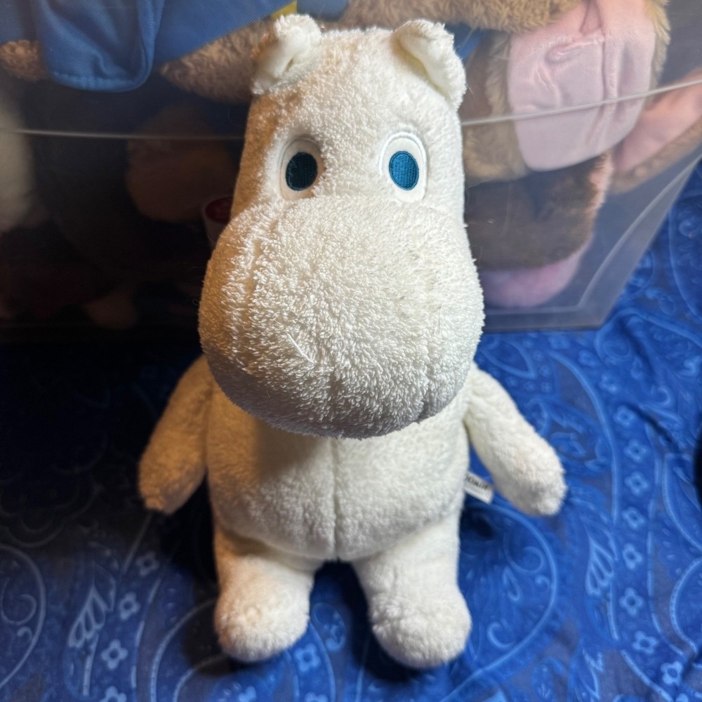 Sekiguchi Moomin White Plush Stuffed Animal Toy Made in Vietnam